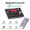 Car Radio Module Wireless Bluetooth 5.0 WMA Decoder Board USB TF FM AUX 12V Handsfree For Mp3 Player Speaker