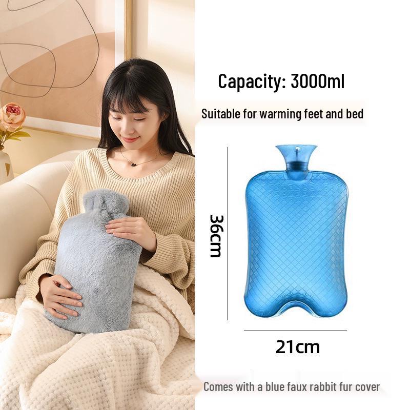 Extra Large Hot Water Bottle - Bed & Foot Warmer with Special Large Capacity
