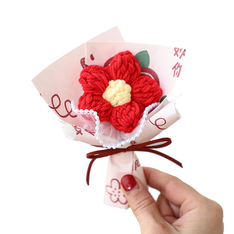 

1 шт., день рождения, свадьба, искусственные фрукты, креативные искусственные цветы, новогодний подарок, ручная работа, вязание крючком, пряжа, ручной букет, мини