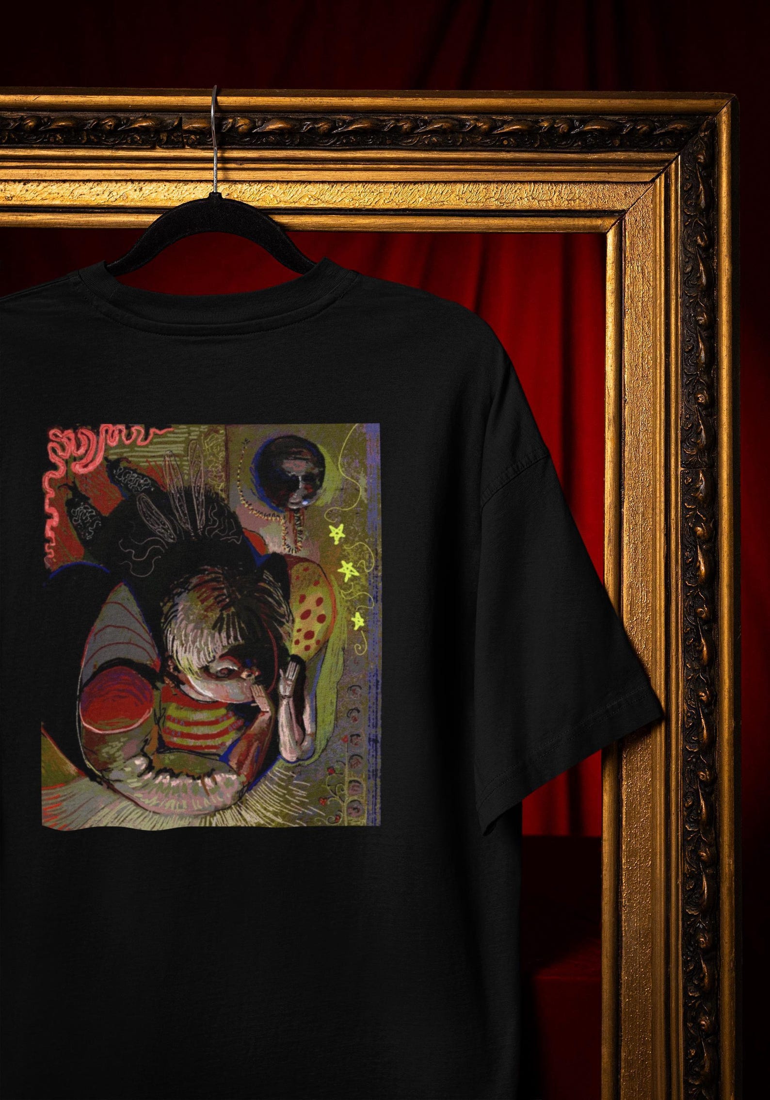 Surreal Creature T-Shirt: Dark Fantasy Art with Symbolic Horror Comfort Colors® XL
