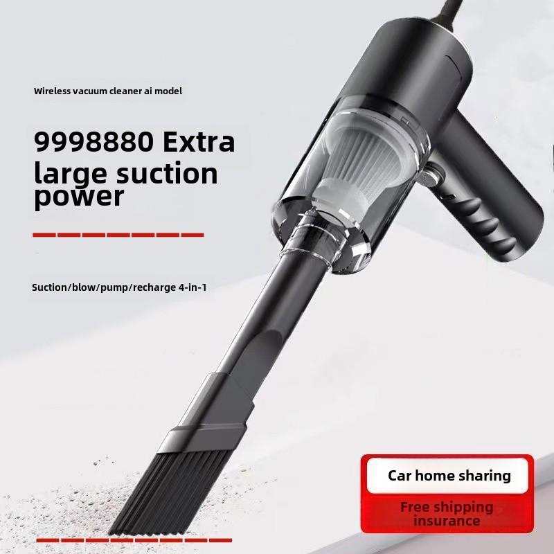„Kabelloser Mini-Autostaubsauger mit Saug- und Blasfunktion“