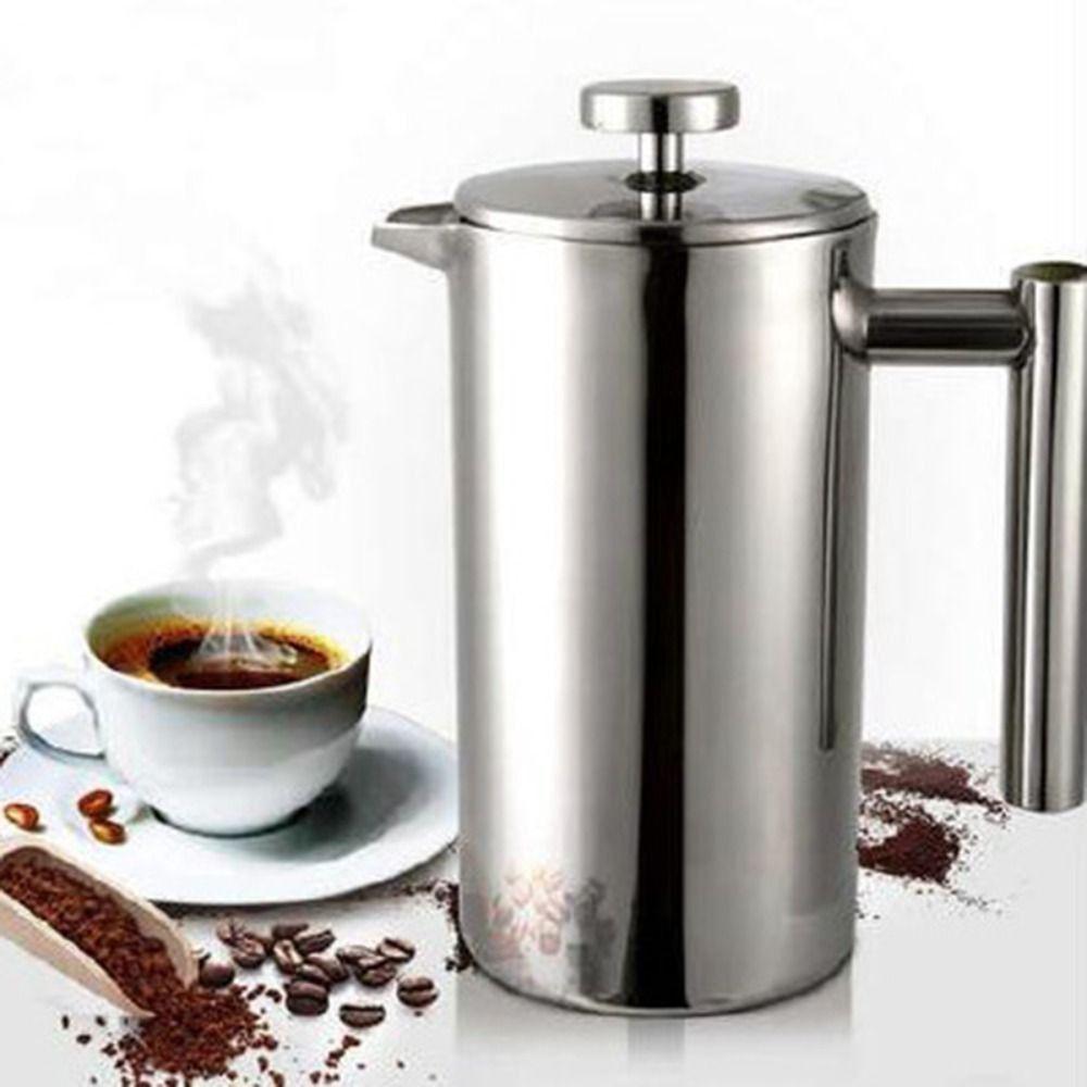 Stainless Steel Coffee Maker Pot 350ml Coffee Press Filter Pot French Press Coffee Maker Office