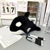 Cute Cartoon Plush Killer Whale Pen Bag Large Capacity Stationery Storage Bag Funny Pencil Case For School Students Gift