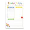 Compact Teacher Appreciation  Floral Design Checklist Planner Paper For School Supplies