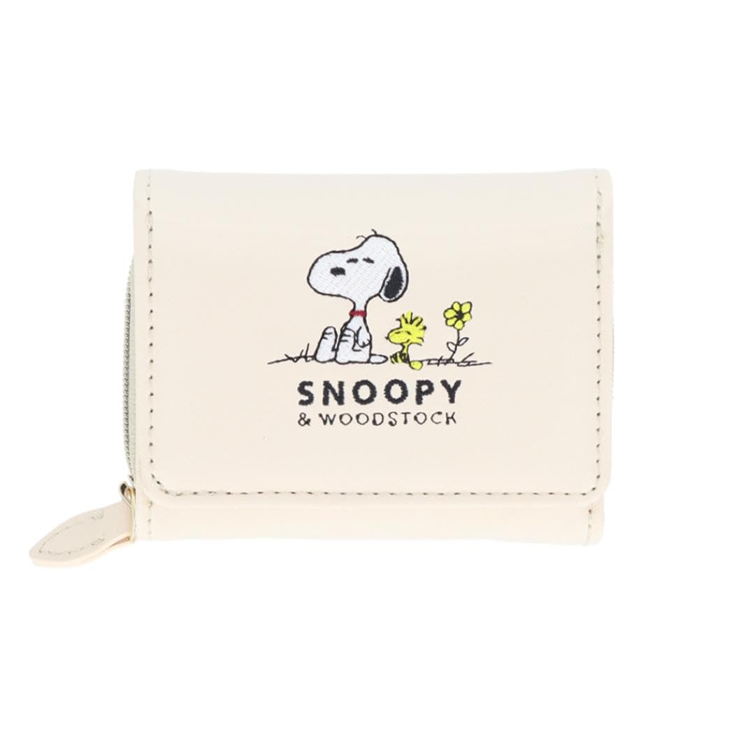 

Snoopy Trifold Mini Peanuts [Mini Wallet] Wallet/Ivory