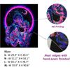 TUGCAY Blacklight Skull Tapestry Glow in the Dark Tapestry Kissing Lovers Tapestries Skeleton Neon Trippy Moon Stars Vertical Posters Wall Hanging