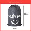 Cotton Storage Bag With Drawstring Waterproof Closure For Bedding And Clothes