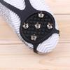 1 para antypoślizgowe śniegowe kolce do wspinaczki lodowej chwytak knagi 5-wkrętki pokrowiec na buty wkładki Camping piesze wycieczki rozrywka sportowa