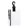 Underwater Writing Slate Board with Swivel Clip and Pencil for Water Sports Diving Swimming