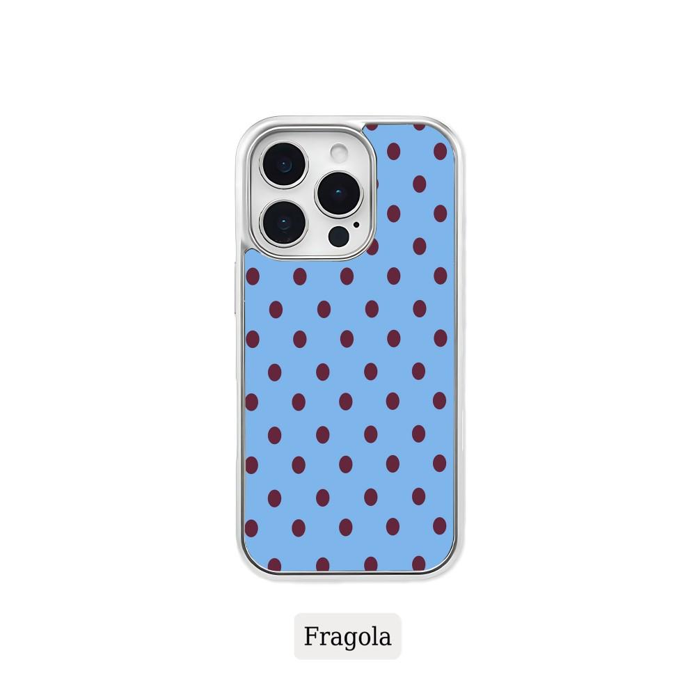 Fragola Luxury Polka Dots Phone Case for iPhone 17 16e 16 15 14 13 12 11 Pro Max X XR XSMAX 8 7 Air Plus Clear Soft Back Cover