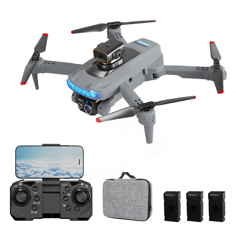 Zdalnie sterowany mini dron z podwójnym aparatem, składanym bezgłowym quadcopterem i funkcją unikania przeszkód