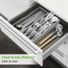Kitchen Drawer Organizer Tray,Drawer Organiser,Cutlery Tray,Expandable Utensil Tray for Kitchen,Compact Plastic Storage Organisation for Spoons