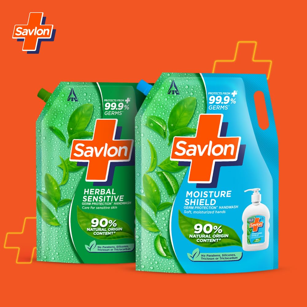 Savlon Moisture Shield Handwash Refill Pouch 1.35L Aloe Vera Soft Moisturizing Germ Protection