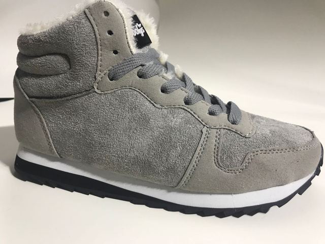 Men's Winter Snow Boots Lace-Up Suede Ankle Boots Flat Vulcanized Shoes Warm Outdoor Sneakers
