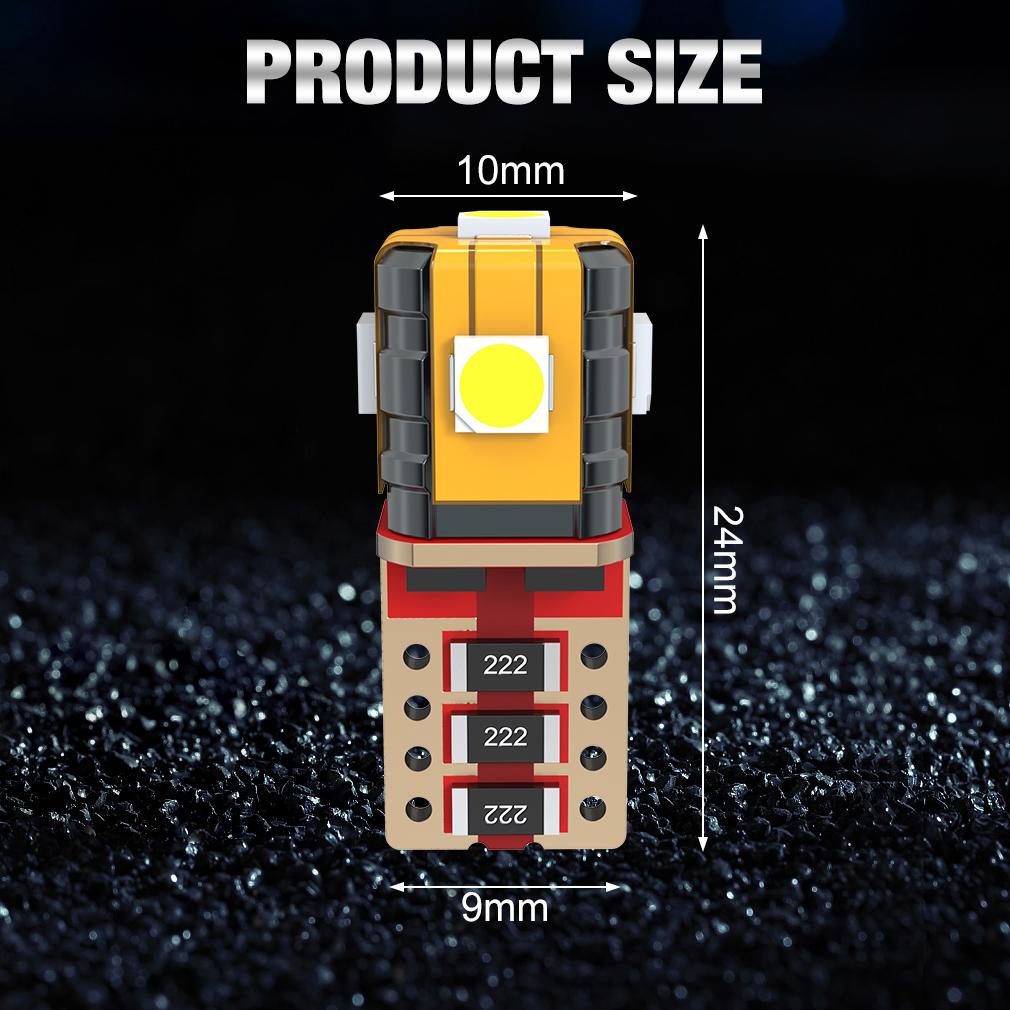 2 Τεμάχια Λάμπες LED T10 Φώτα Αυτοκινήτου Λευκό 168 501 W5W Canbus LED Σφήνα 3030 5SMD Εσωτερικός Θόλος Φωτισμός Ανάγνωσης Φως Πινακίδας Κυκλοφορίας Λυχνία Σήματος 12V 6000K