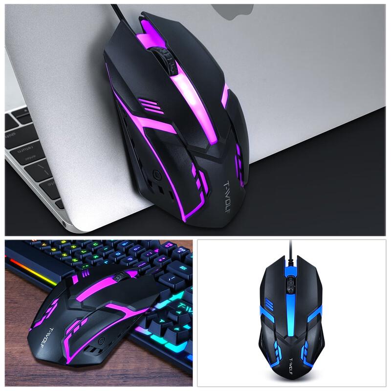 Leilang V1 Luminous Wired USB Mouse
