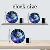 High-Standard Creative Earth Premium-Quality Luminous Top-Grade Wooden Premium-Quality Wall Top-Grade Clock Premium-Quality Living Interior