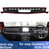 Auto-Armaturenbrett-Abdeckmatte für Jeep Gladiator JT 2020-2024 Sonnenschutz-Pad Instrumententafel-Teppiche Anti-UV-Auto-Zubehör LHD RHD