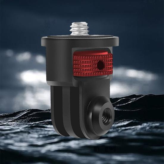 Camera Tripod Mount Conversion Adapter Simple Installation 360-Degree Adjustment Anti-slip Grip Pad Action Camera Stabilizer Bracket