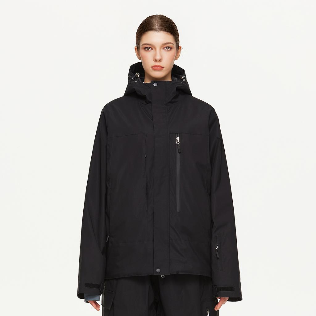 Hooded Ski Jackets for Men and Women Outdoor Winter Warm Snowboarding Jacket Waterproof Windproof Skiing Jacket Unisex Breathable Insulated Snow Coat