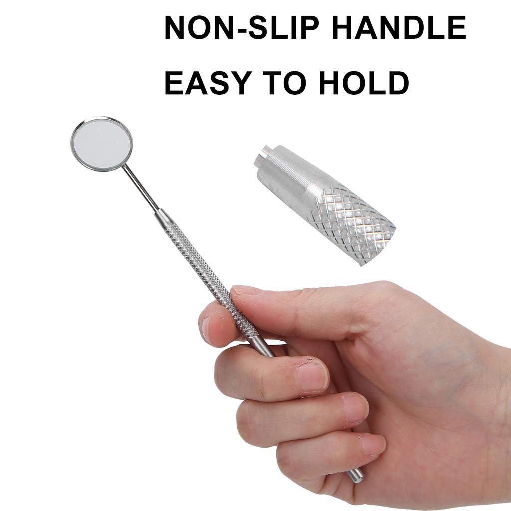 Stainless Steel Dental Mouth Mirror Portable Teeth Inspection Mirror Professional Oral Care Tool For Dentist Daily Teeth Cleaning Check