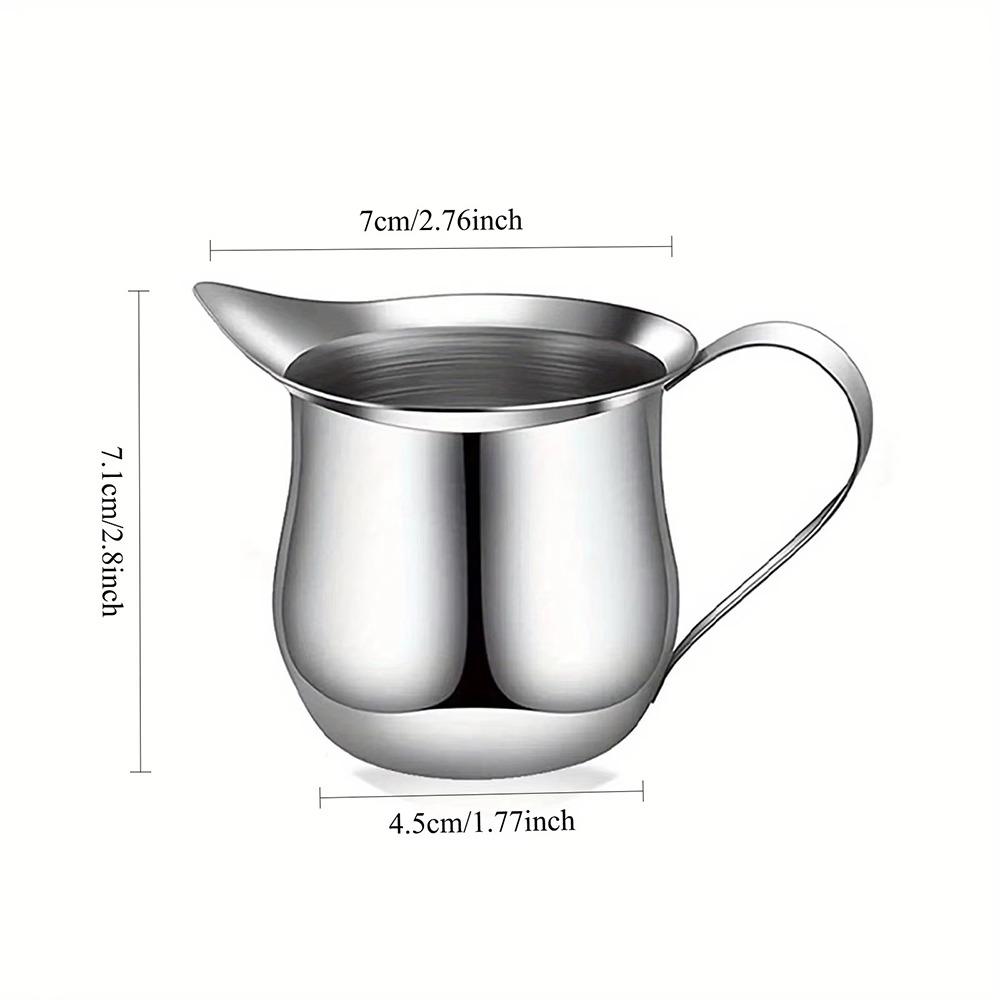 With Pouring Spout Milk Frothing Pitcher Silver Espresso Pitcher Cup New Coffeeware
