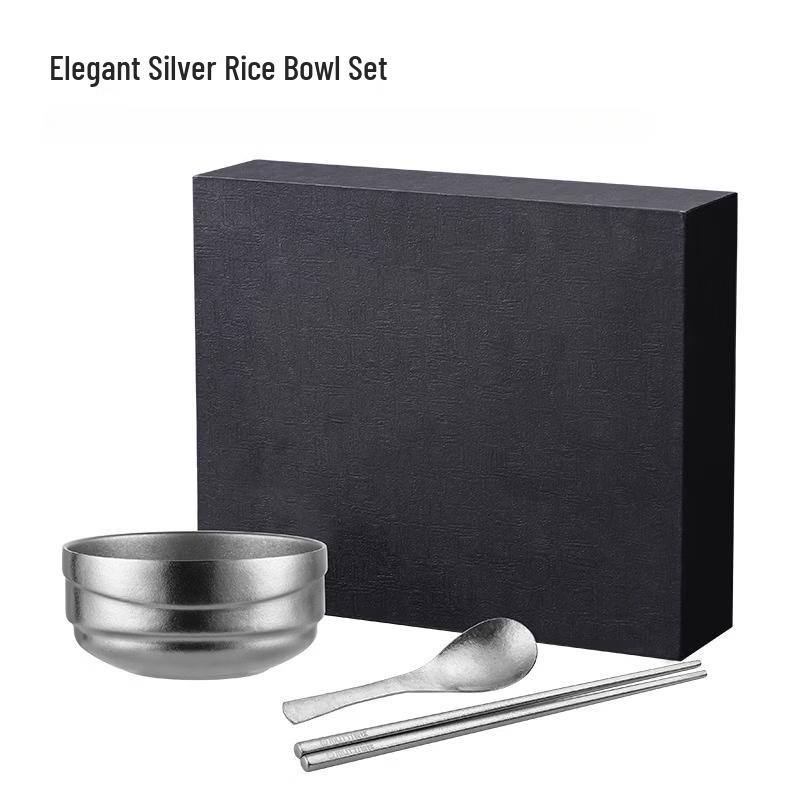 

Ru Han Double-Layer Titanium Camping Bowl Set
