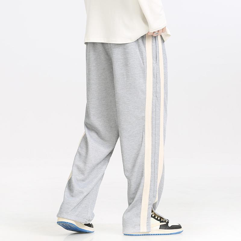 Pantaloni da uomo alla moda a vestibilità larga: Pantaloni della tuta casual dritti versatili taglia EU 25 Primavera/Autunno