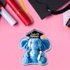 Personalized Acrylic Graduation Elephant Ornament, Unique Graduation Gift, Exquisite Graduation Desktop Center Decoration