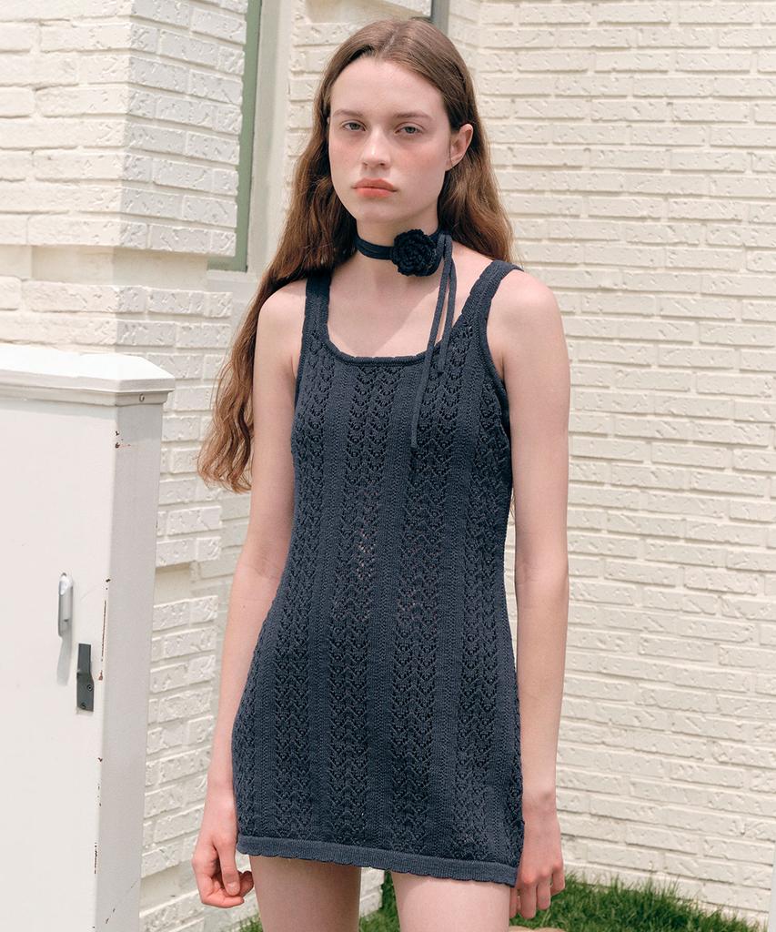 Lora Lora Rose Strap Sleeveless Onepiece Navy