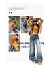 2025 Autumn Women's Low-Waist Micro-Flare Jeans: Loose, Wide-Leg, Slimming, Non-Clinging Flare Pants