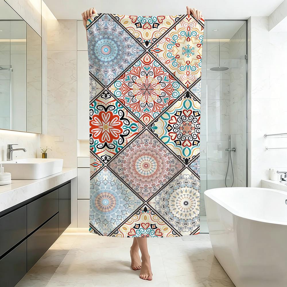 Exotic B-Bohemian Ethnic PatternS Towel Five-Star Hotel Quality Eco-Friendly Ultra Soft Thick Towels & Beach Towels
