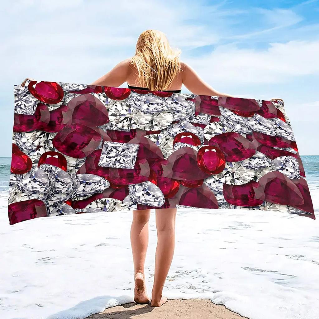 Asciugamano da Spiaggia in Microfibra Senza Sabbia Super Assorbente Leggero Sottile Coperta Asciugamano Telo da Spiaggia Extra Large Asciugamano da Bagno Campeggio Yoga