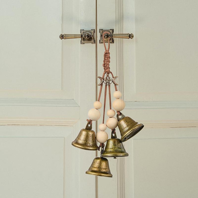 Witch Bell Hanging Decor, Witch Bells For Door For Protection, Vintage Halloween Doorbell Decoration, Magic Witch Wind Chimes