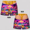 Mens Funny Fake Butt Beach Duck Swim Shorts Quick Dry Lightweight Summer Board Shorts Tropical Vacation Beachwear Party Gift