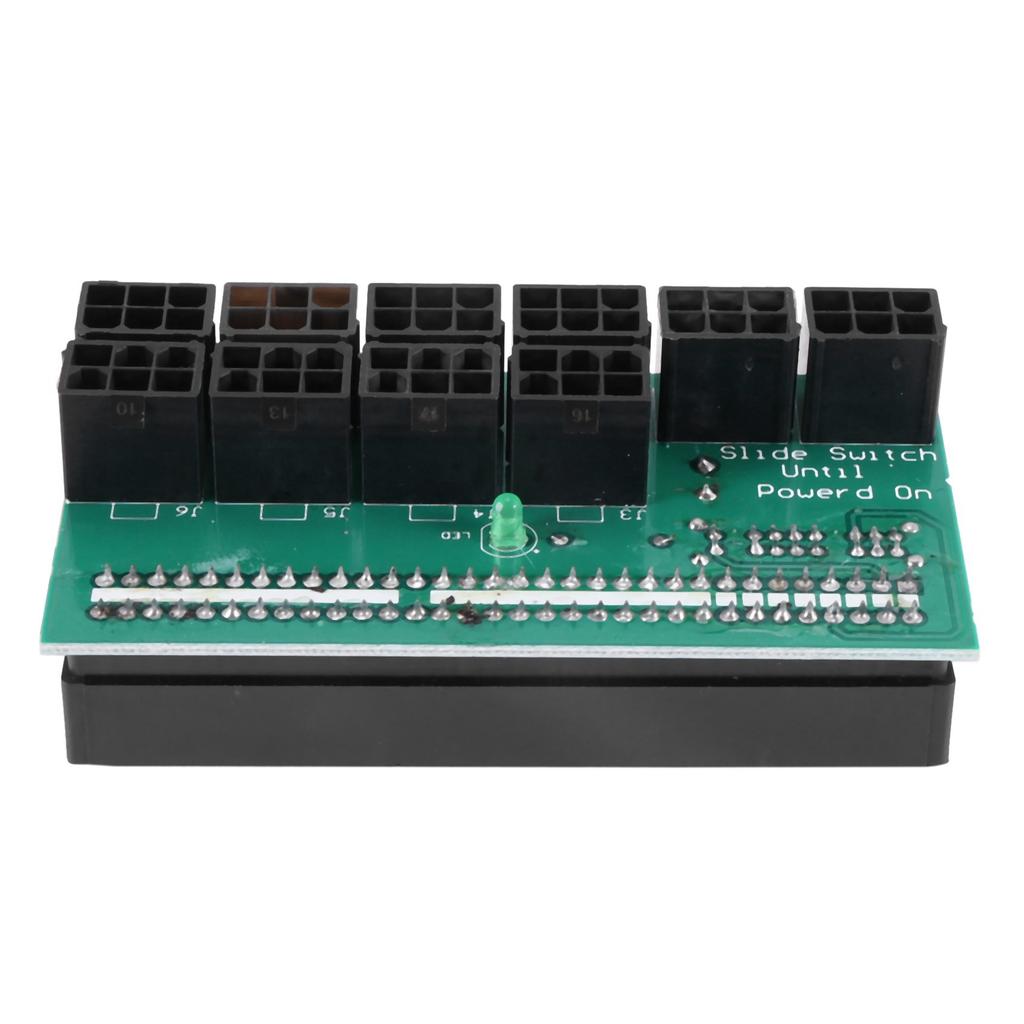 Breakout Board 1600W for ETH ZEC Mining Server Power Supply Adapter GPU PSU 10x6Pin Hub for BTC Mining