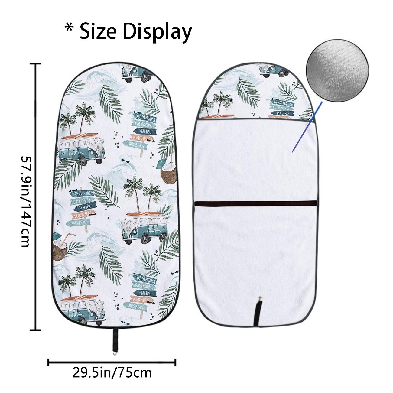 Car Seat Towel Cover - Front Seat Protection for Gym & Exercise, All-Season Universal Fit 75x150