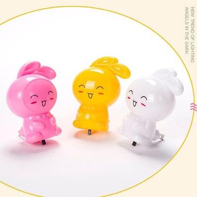 Niedliche Led-Cartoon-Kaninchen-Nachtlichtschalter-Wandlampe Nachttischlampe für Kinder