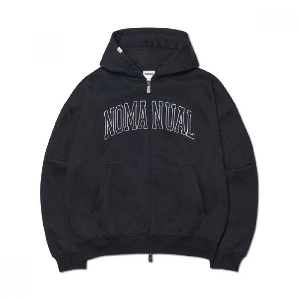 B.a Hooded Zip Up   Black XL