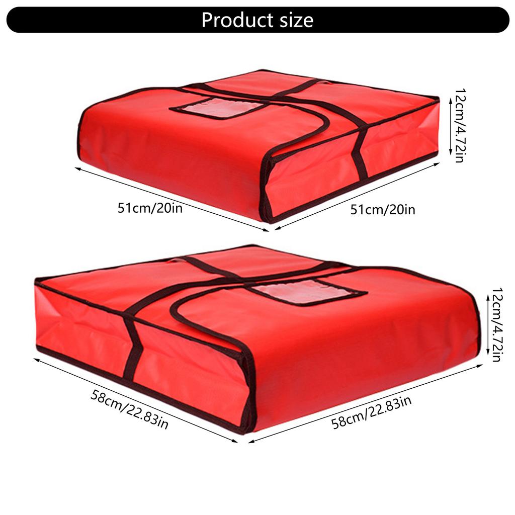 Reusable Pizza Warmer Bag with Thermal Insulation Home Accessory Convenient for Camping and Restaurant Daily Use