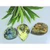 33X32-31X42MM Natural Multi Labradorite Durzy Pear Cabochon Gemstone 3Pcs LL-955