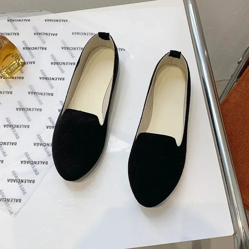 Modne Damskie Buty Wulkanizowane Jednokolorowe Damskie Mokasyny Płaskie Buty Damskie Lekkie Ciepłe Mokasyny Wiosna Zapatos Mujer