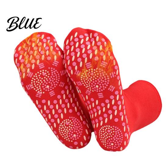 Socks 1 Pair Self-Heating for Good Massage Cut Unisex Anti-freeze Middle Warm Therapy Autumn Winter