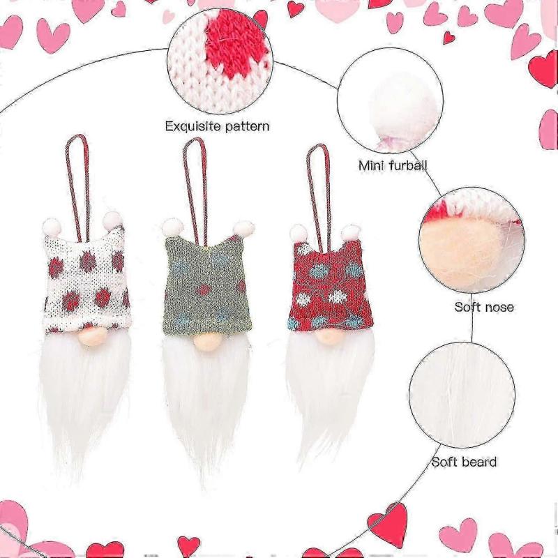 Gnome Dwarf Couple Pendants Swedish Handmade Plush Gnomes Elf Hanging Home Decorations 9 P TKL