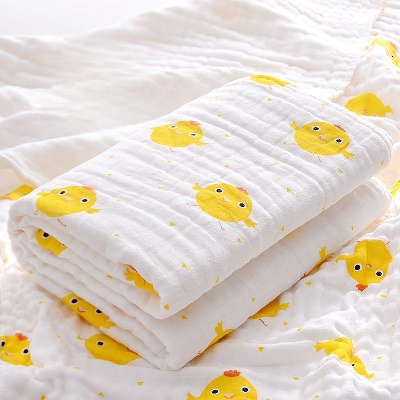 

Детское марлевое банное полотенце Новорожденный ребенок Супермягкое полотенце из чистого хлопка Впитывающее Летнее Новое детское одеяло-накидка