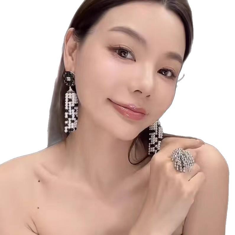 Chinese Style Multi-Treasure Pavilion Detachable Enamel Earrings for Women - Luxurious, Exquisite, and Fashionable