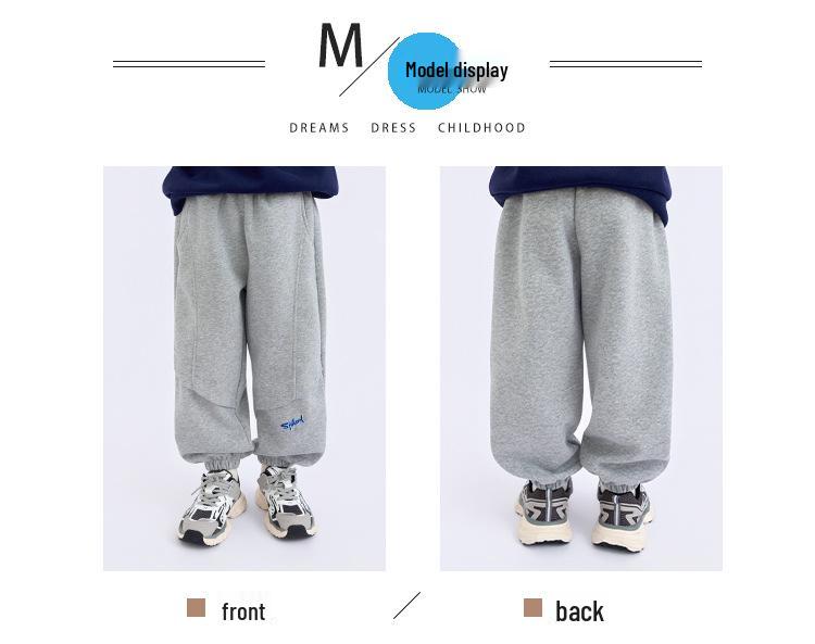 Pojkars 2025 Vinter Fleecefodrade Sportbyxor - Trendiga och Casual för Barn