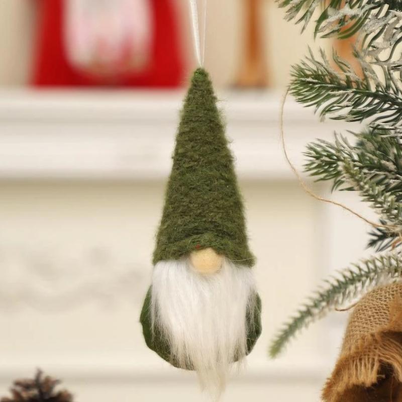 1Pcs Xmas Tree Hanging Santa Faceless Gnome Doll Wall Decor Adorable Christmas Dinner Festive Atmosphere Unique Ornament