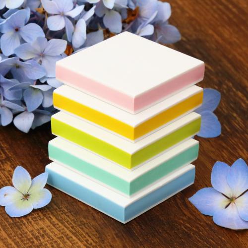 Color Cute Thickened Square Rubber Brick 3-layer Sandwich Environment-friendly Odor-free Carved Rubber Stamp Material 5x5x1cm