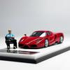 King Model 1:64 Enzo Figure Edition Simulation Alloy Open-lid Miniature Die-cast Car Model Custom Toys Gift Collectible Ornament